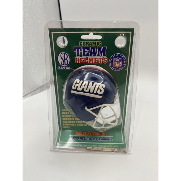 Giants 1997 Ceramic Team Helmet, NFL Giants,New (Scoreboard) (J2) - Picture 1 of 3